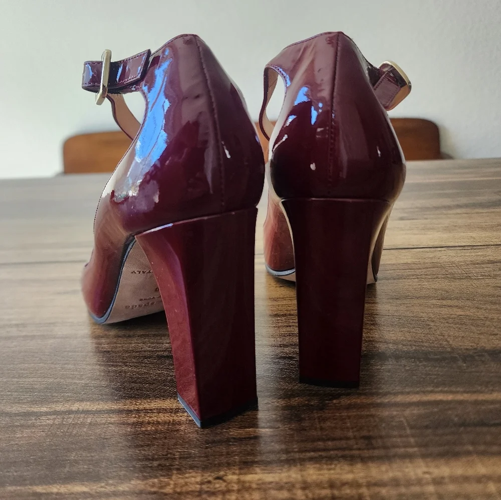 KATE SPADE NEW YORK  Women's Red Patent Leather Kameron Pumps Size 9 - Picture 6 of 7